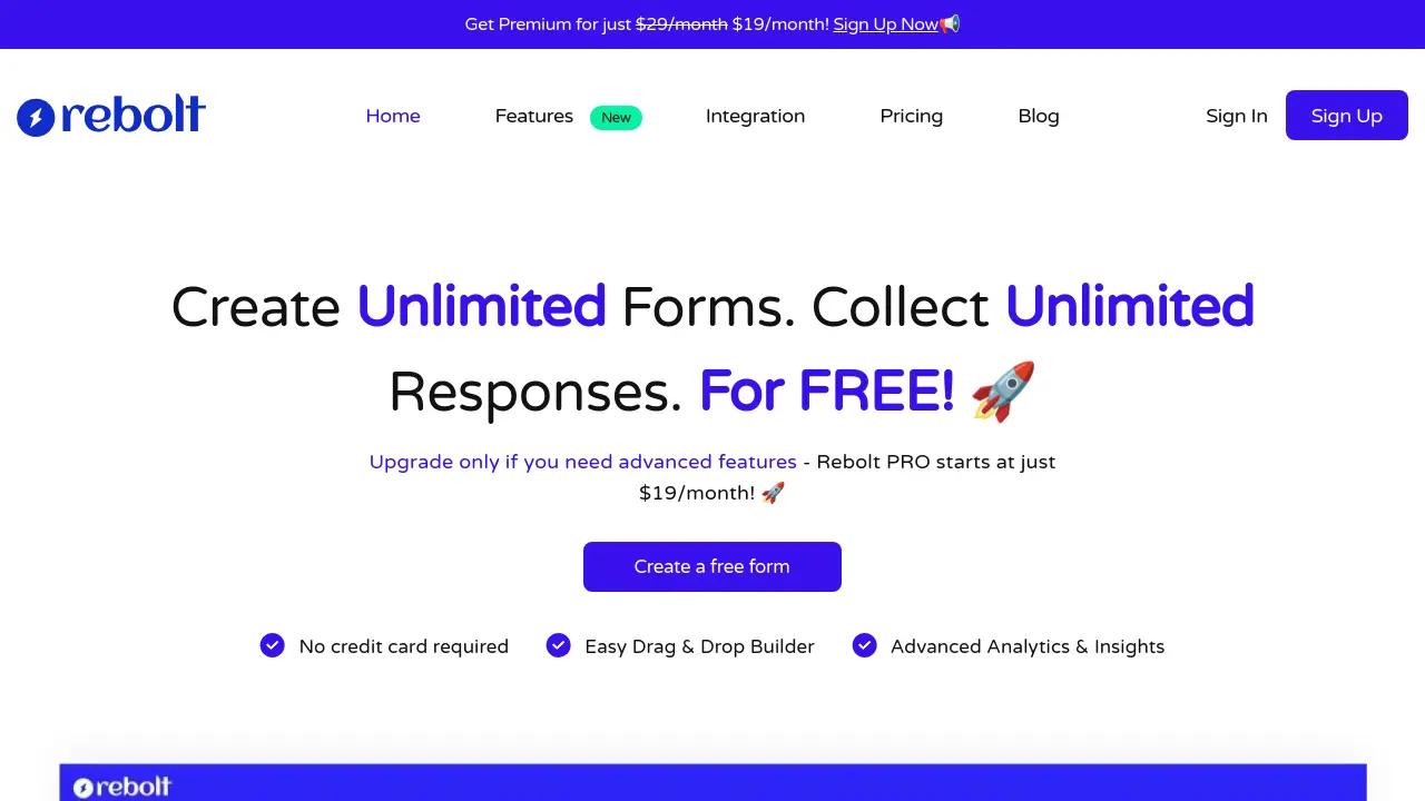 Screenshot of Rebolt