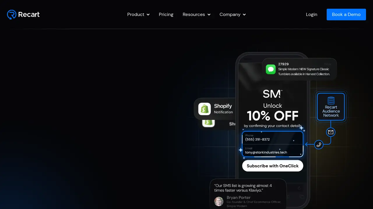 Screenshot of Recart