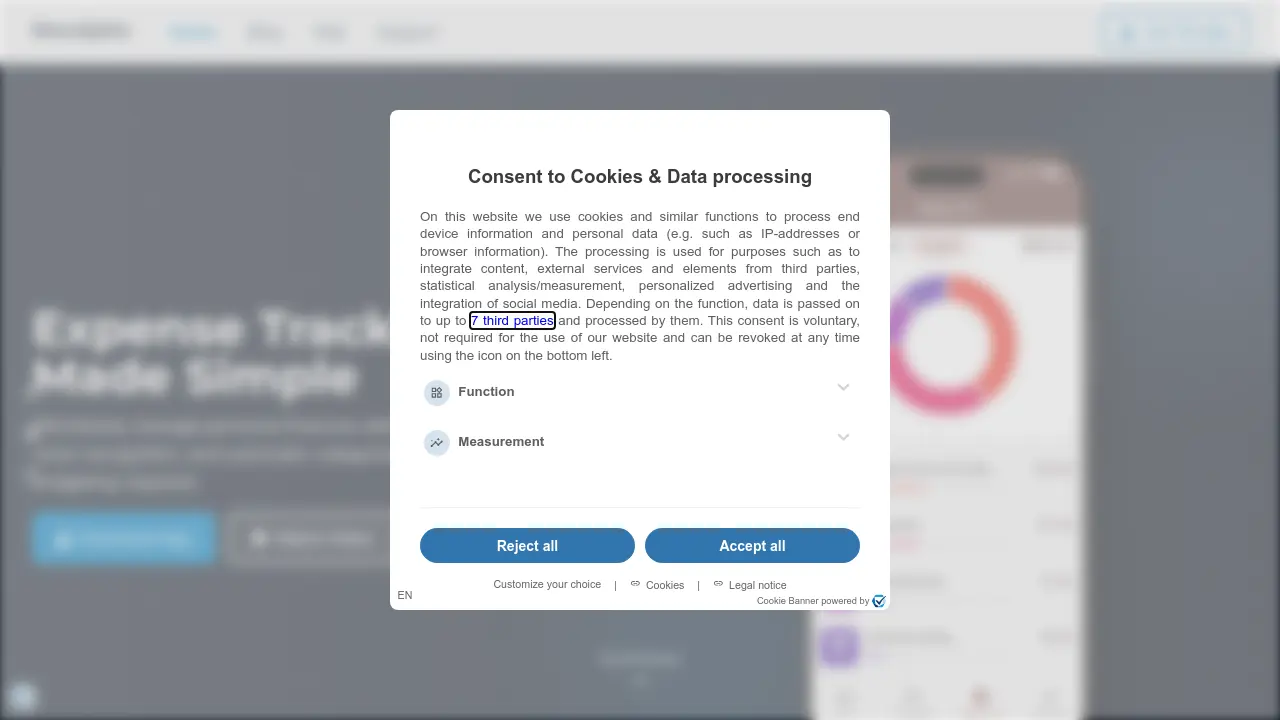 Screenshot of Receiptix