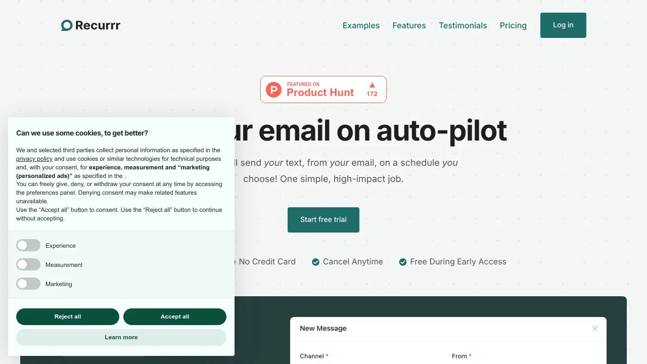 Screenshot of Recurrr