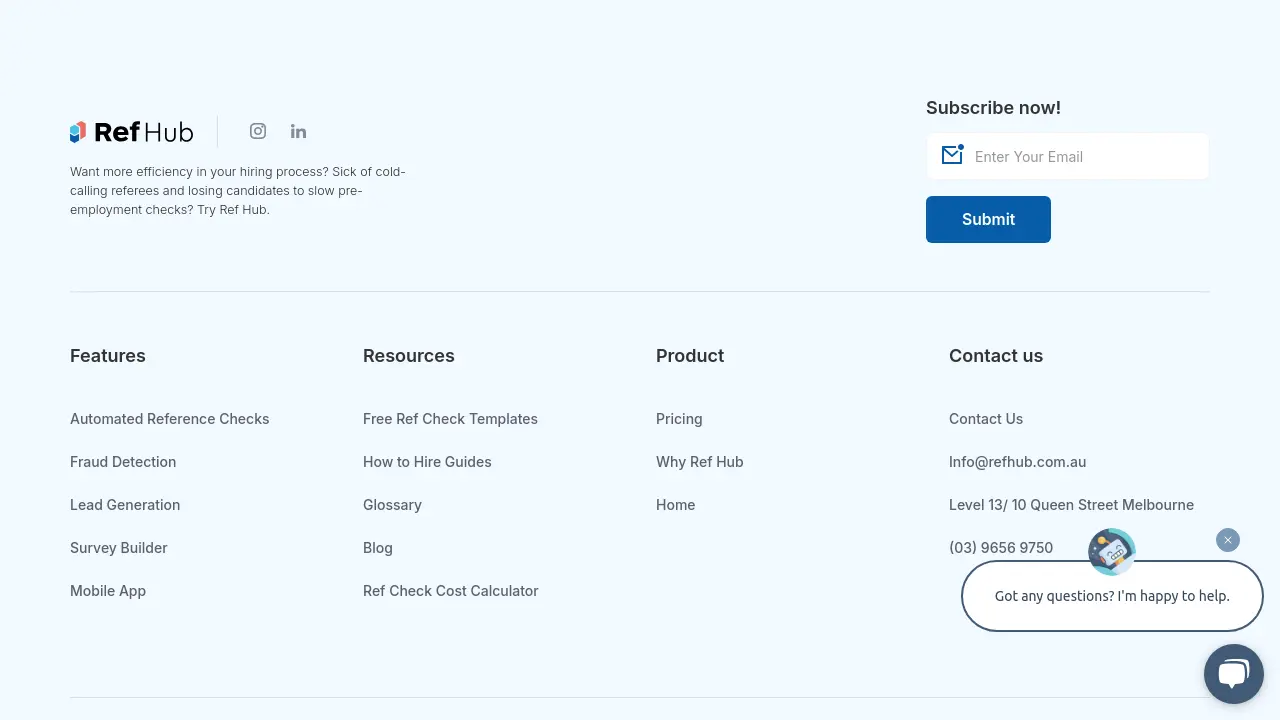 Screenshot of Ref Hub