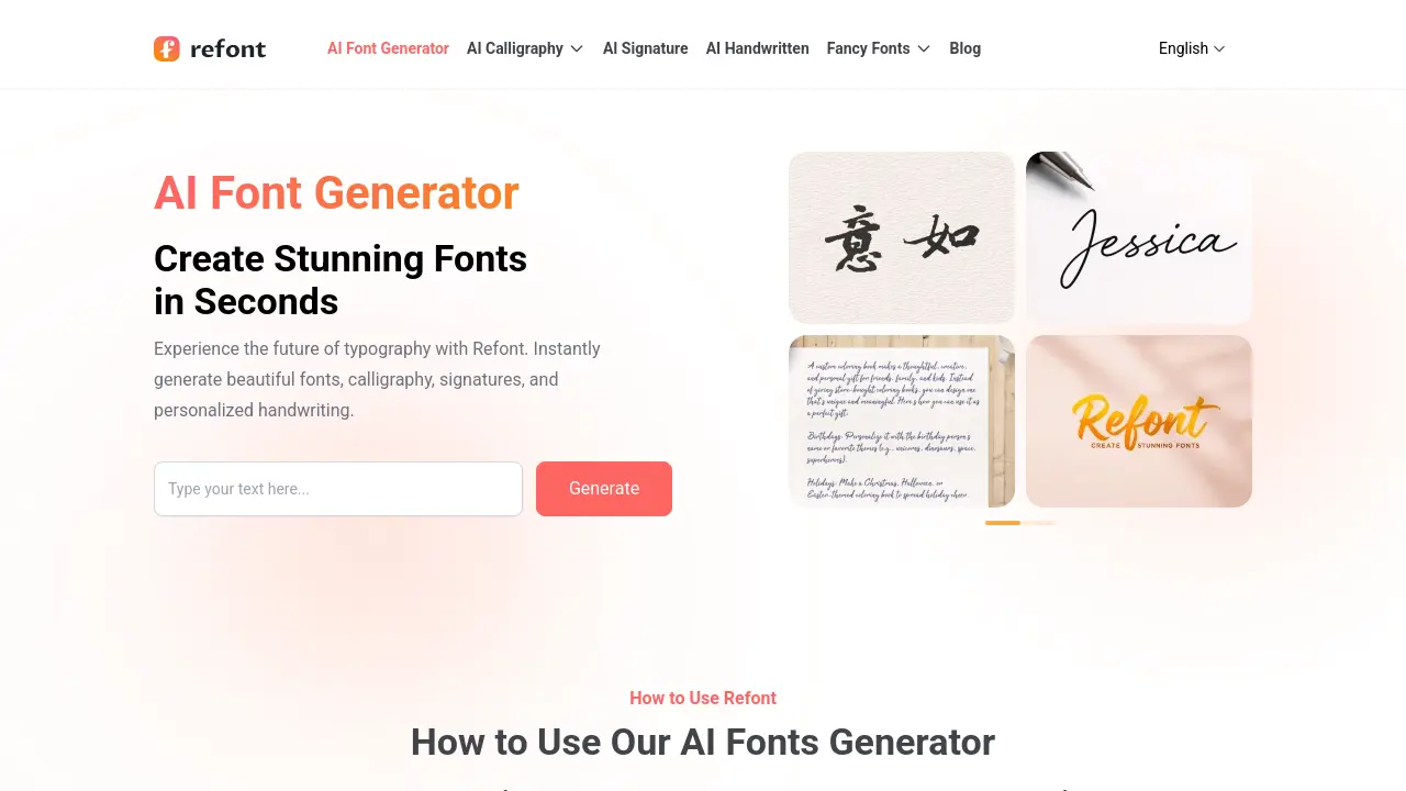 Screenshot of Refont