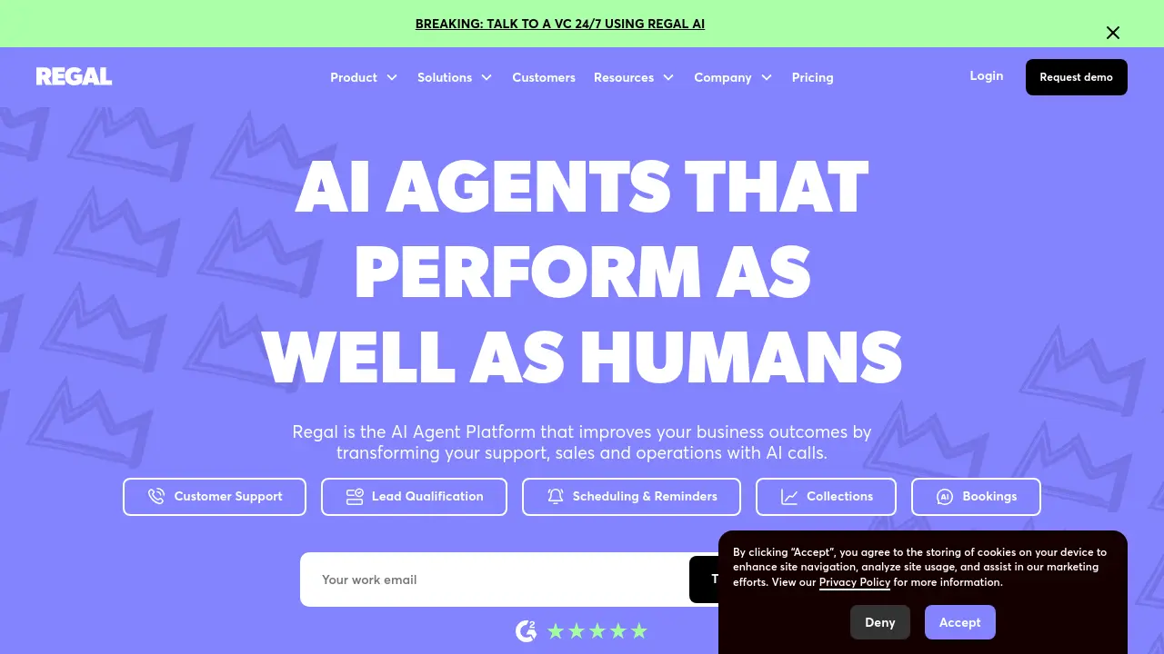 Screenshot of Regal