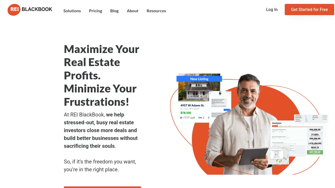 Screenshot of REI BlackBook