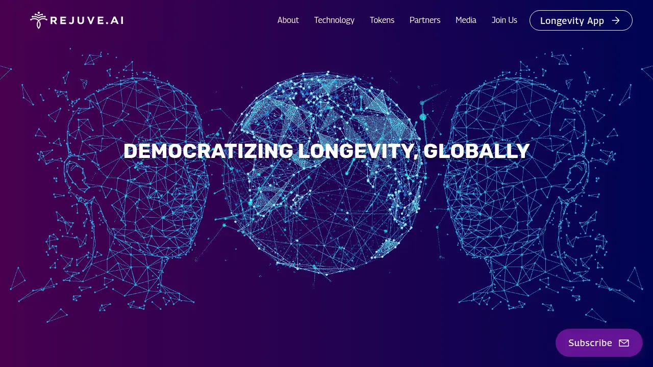 Screenshot of Rejuve Longevity App