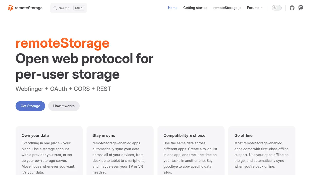 remoteStorage