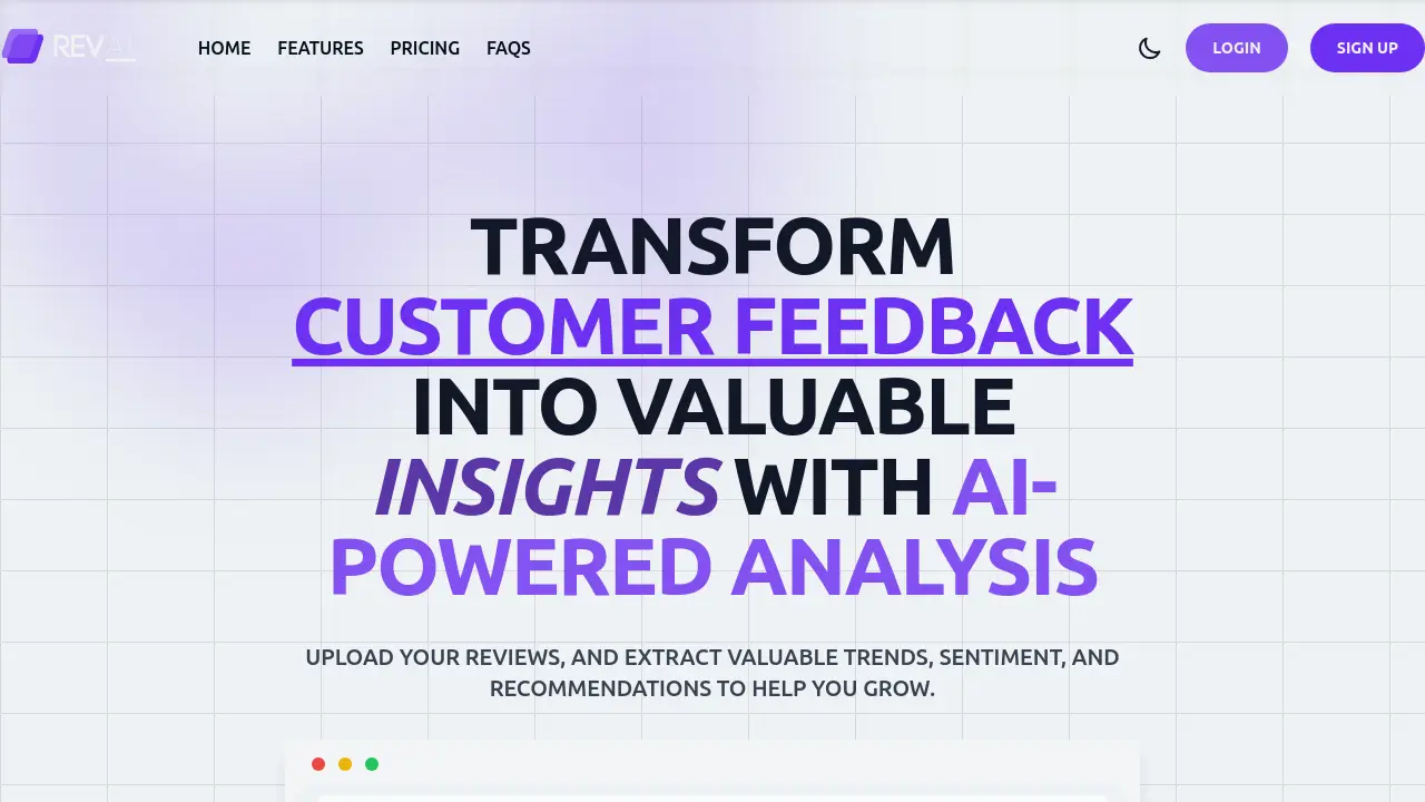 Screenshot of RevAI