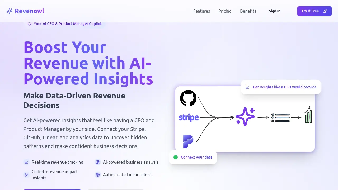 Screenshot of Revenowl