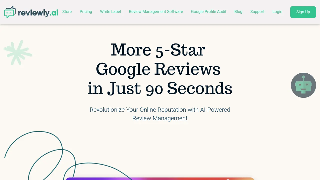 Screenshot of Reviewly
