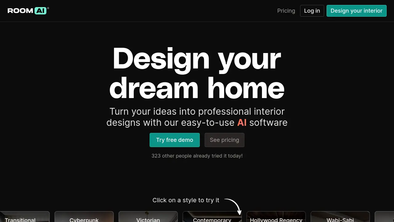 Screenshot of Room AI