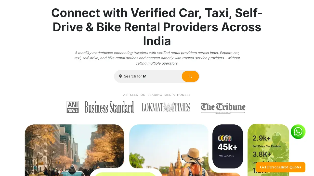 Screenshot of SafarCabby