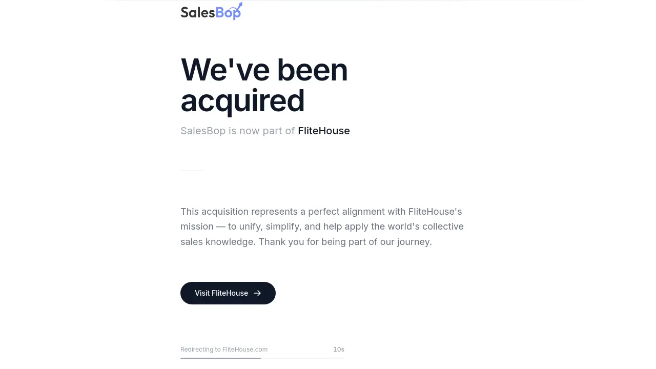 Screenshot of SalesBop