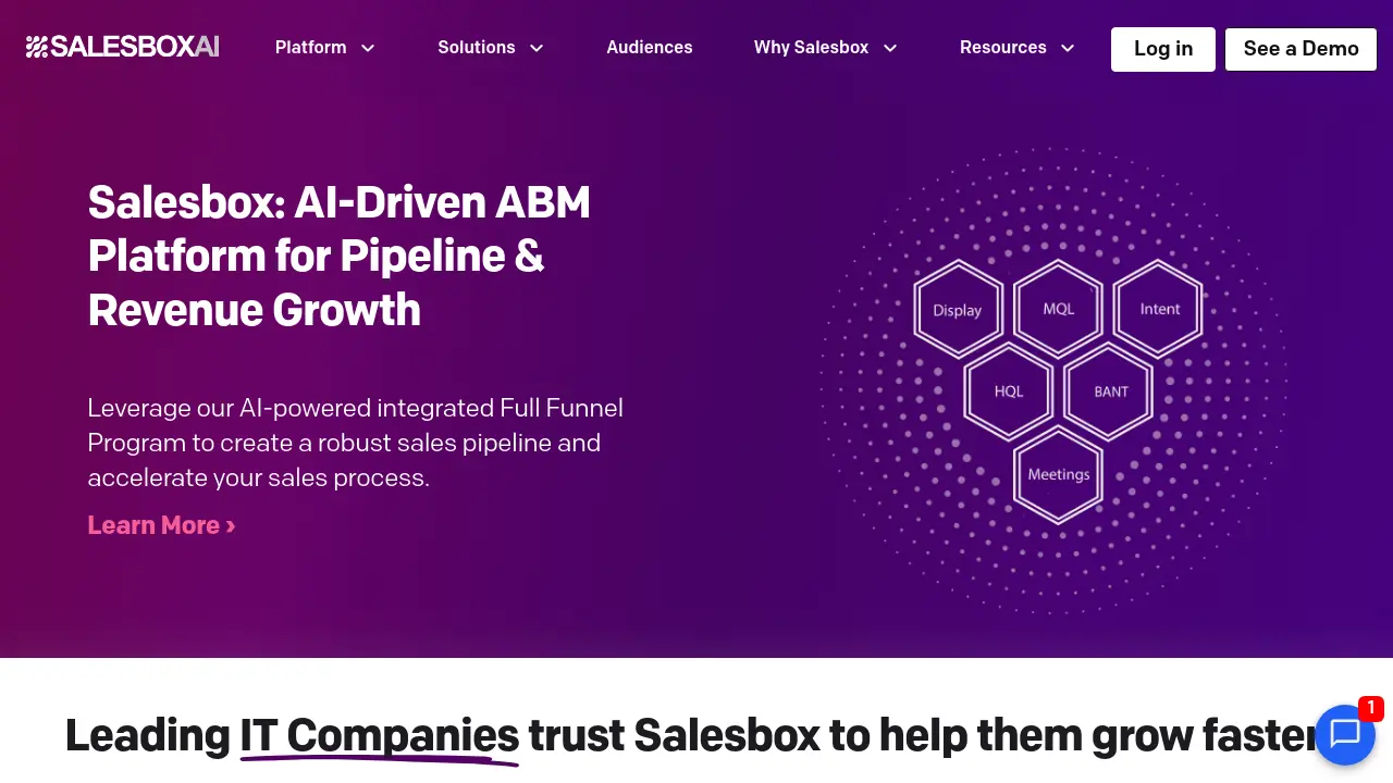 Screenshot of Salesbox