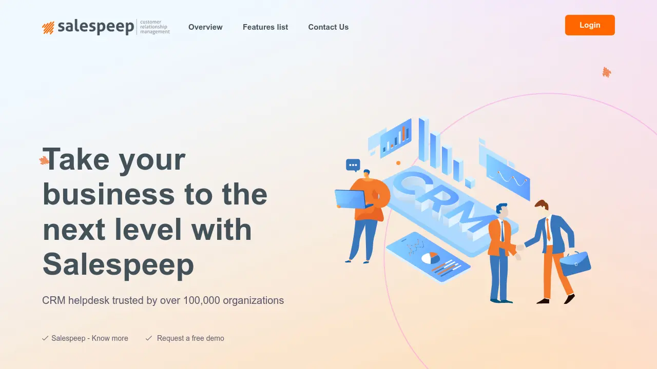 Screenshot of Salespeep