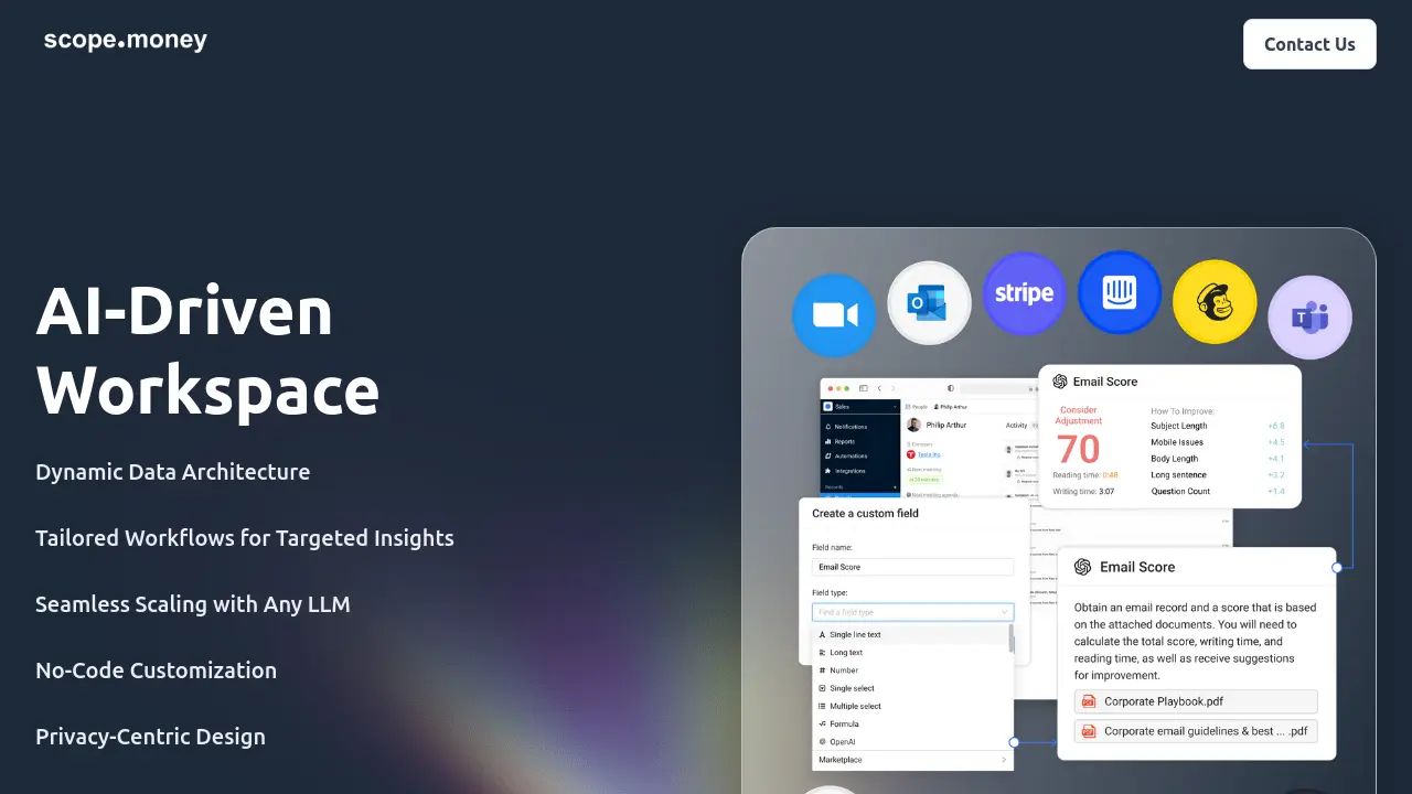 Screenshot of scope.money