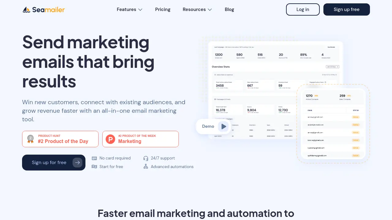 Screenshot of Seamailer