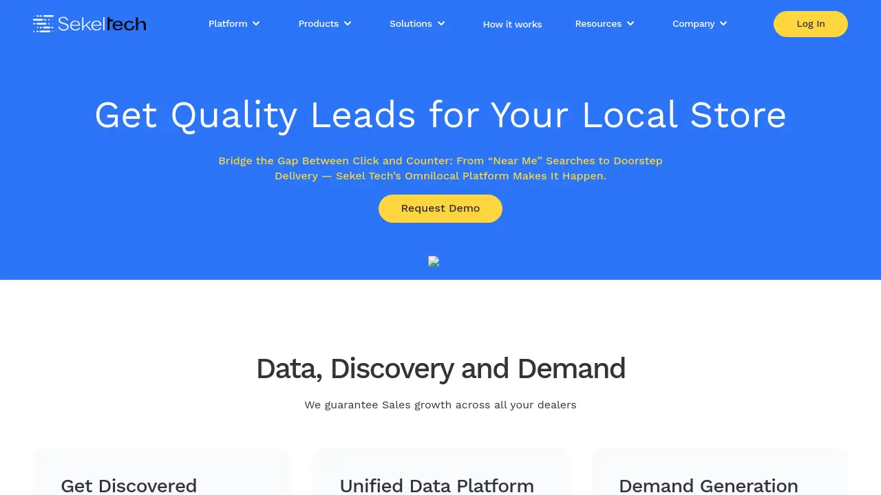 Screenshot of Sekel Tech Omnilocal Platform