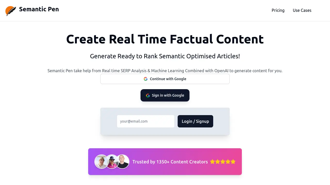 Screenshot of Semantic Pen
