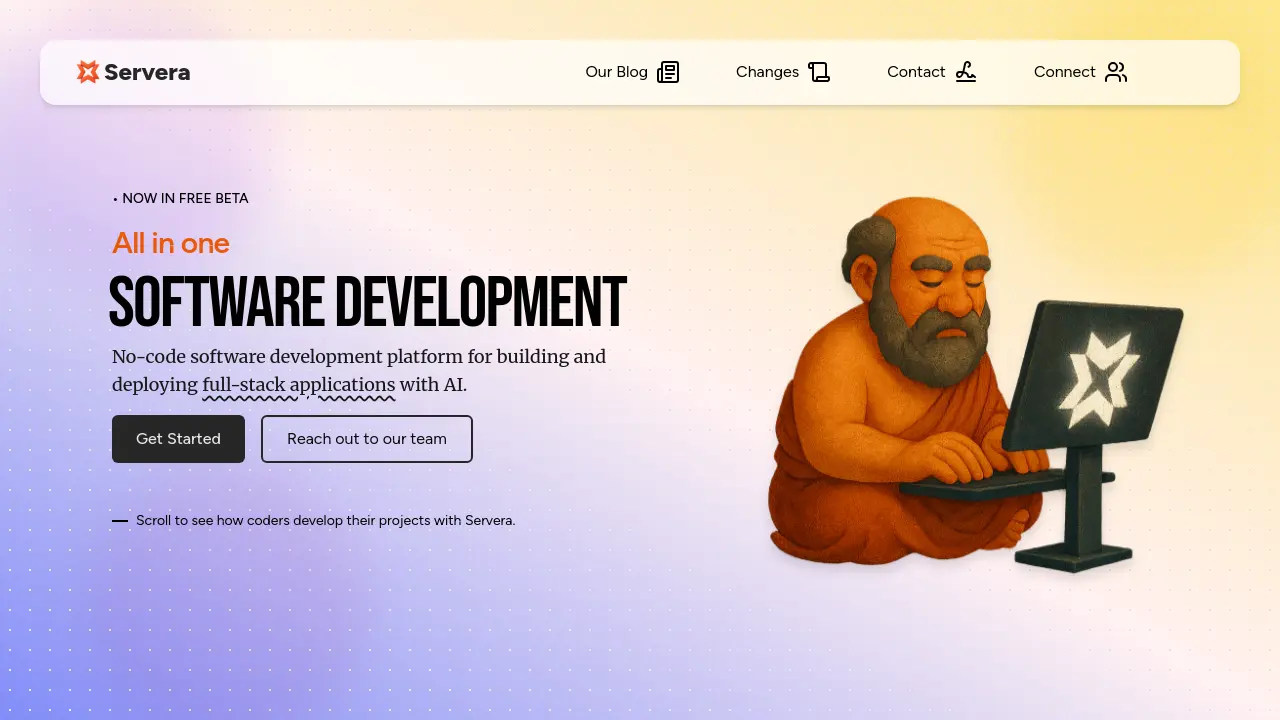 Screenshot of Servera