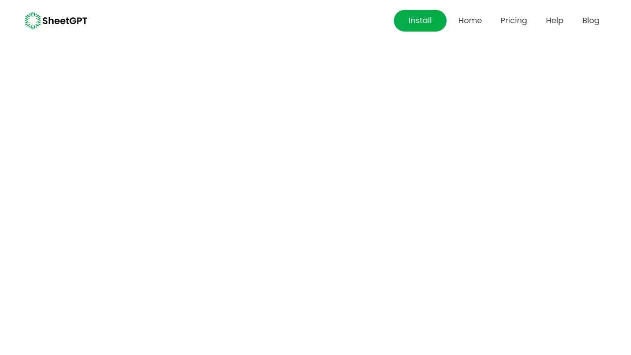 Screenshot of SheetGPT