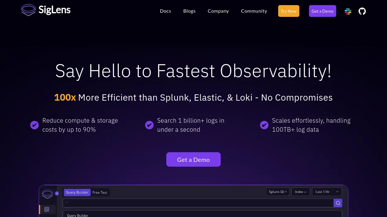 Screenshot of SigLens