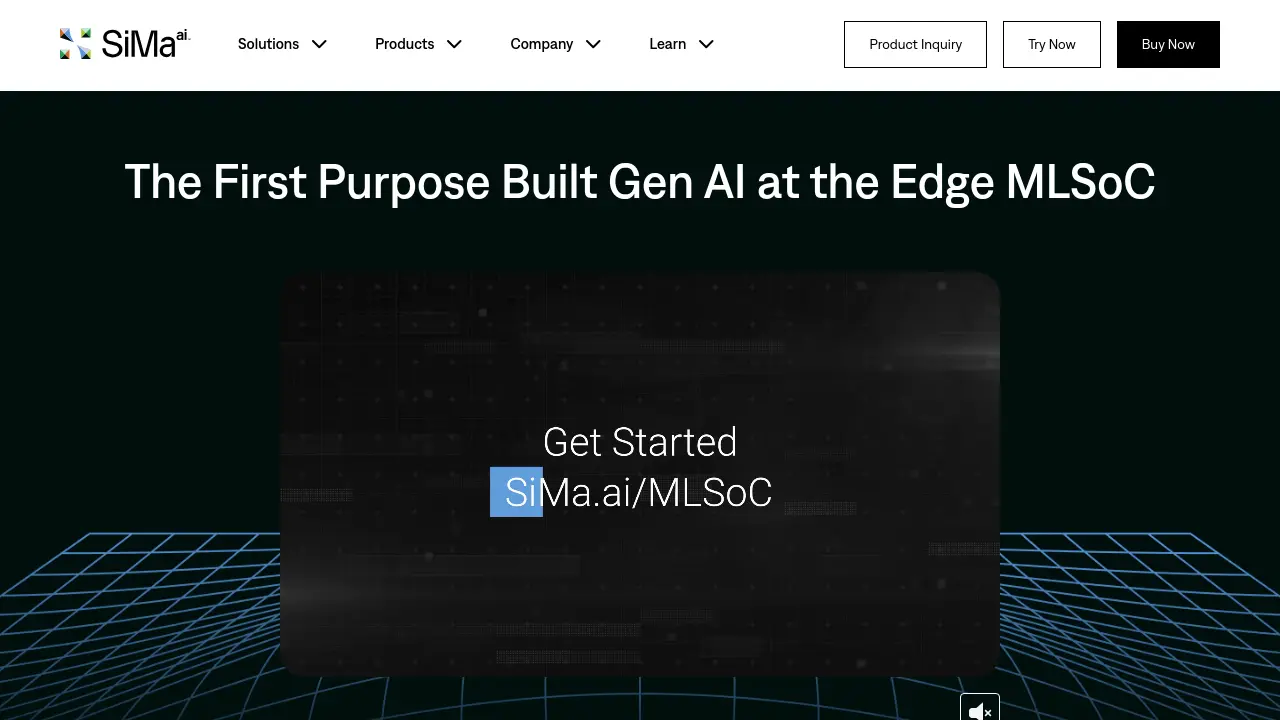 Screenshot of SiMa.ai