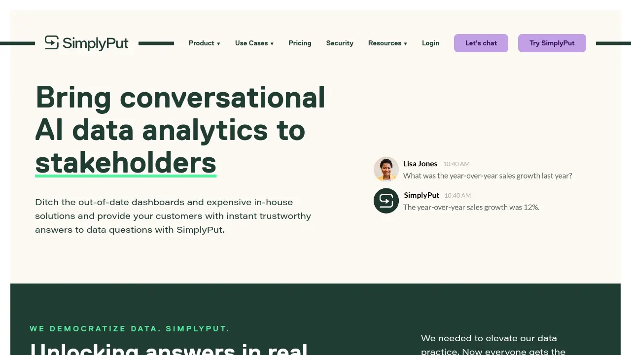 Screenshot of SimplyPut