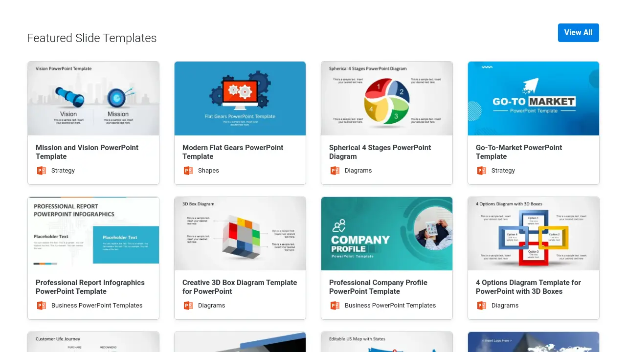 Screenshot of SlideModel