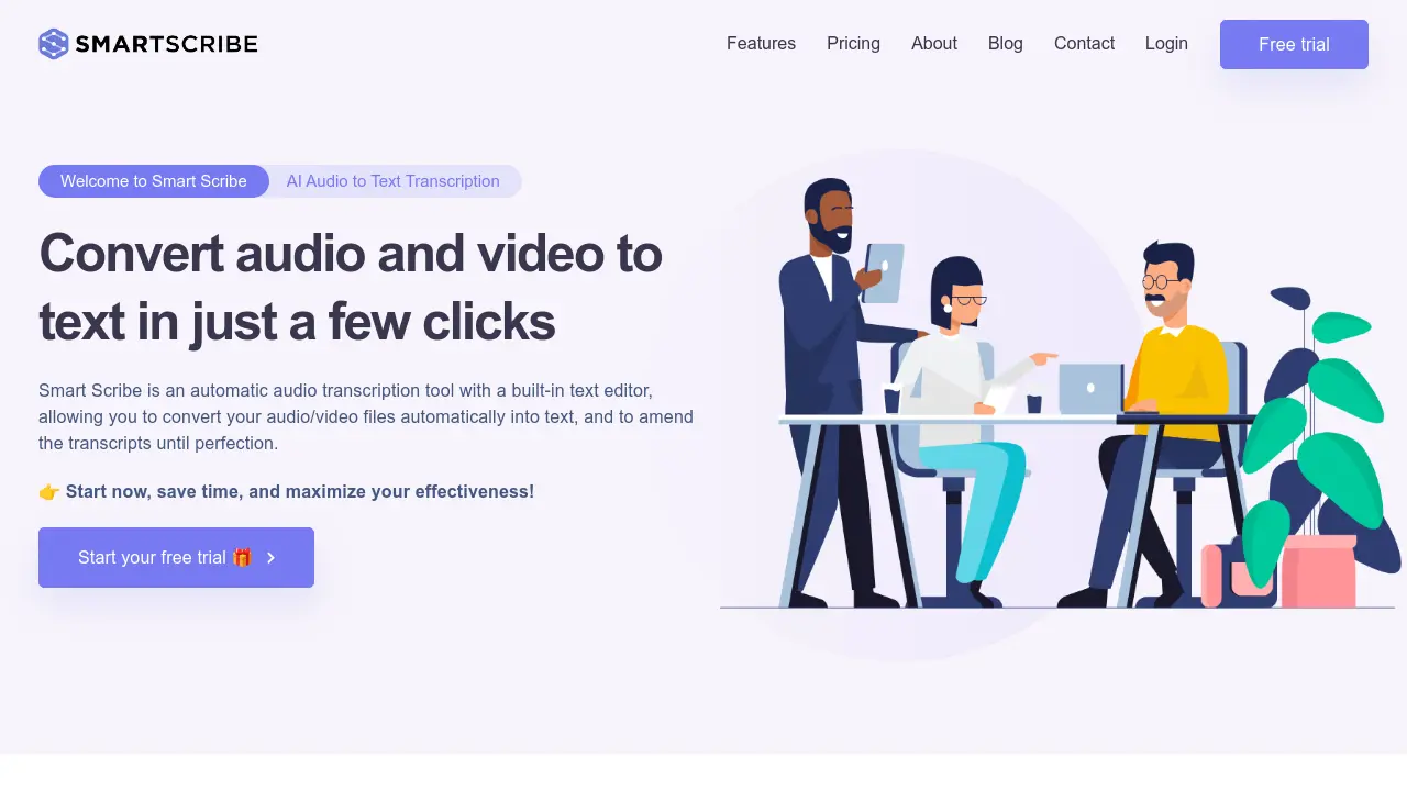 Screenshot of Smart ScribeAI