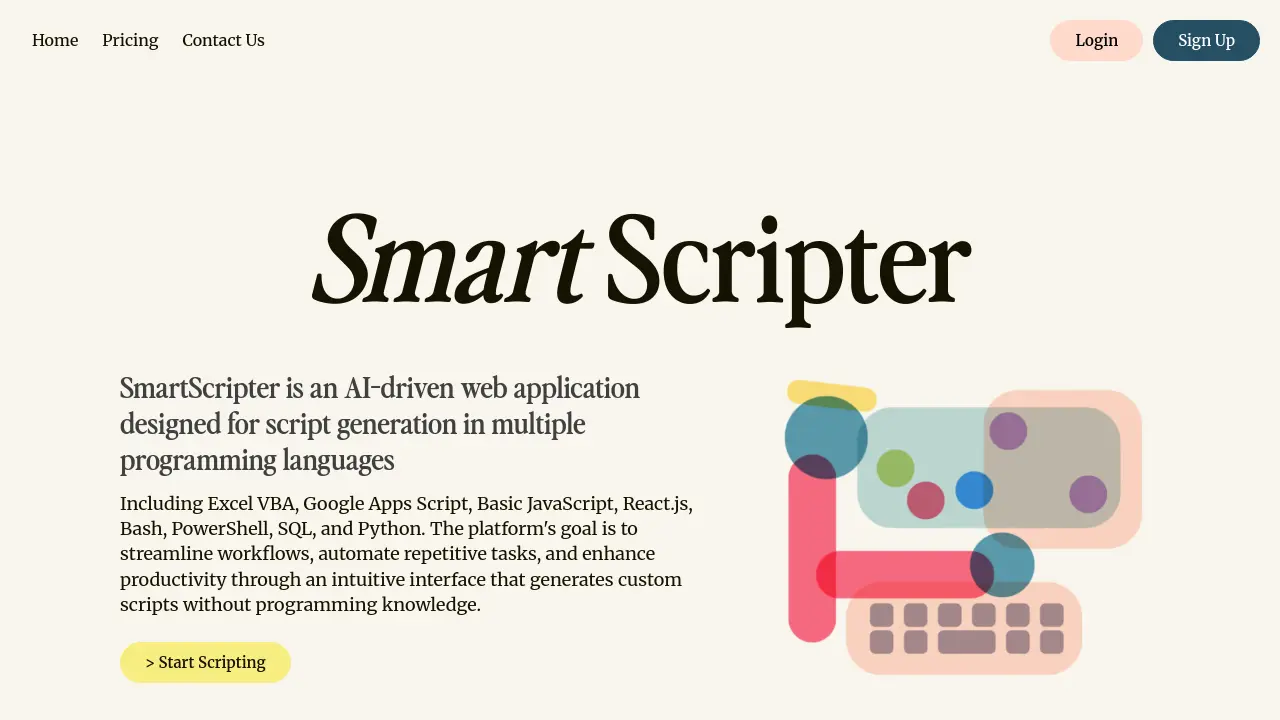 Screenshot of Smart Scripter