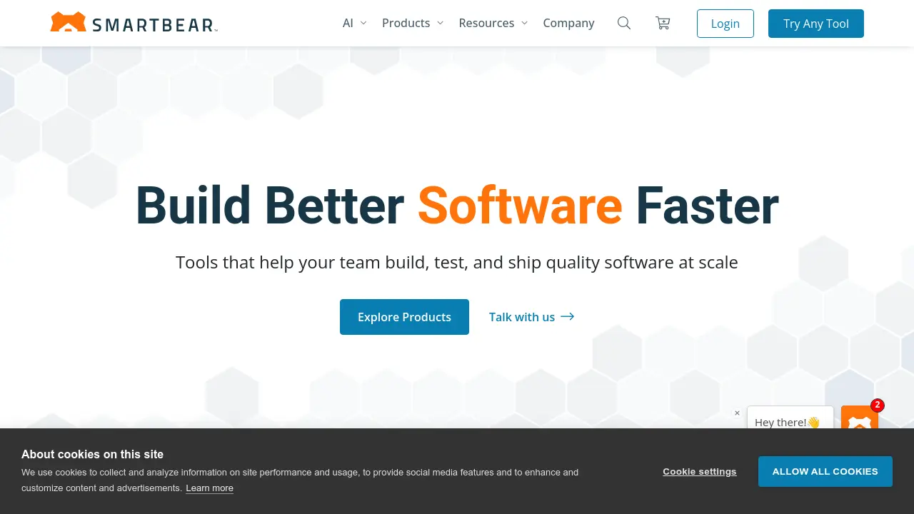 Screenshot of SmartBear AI