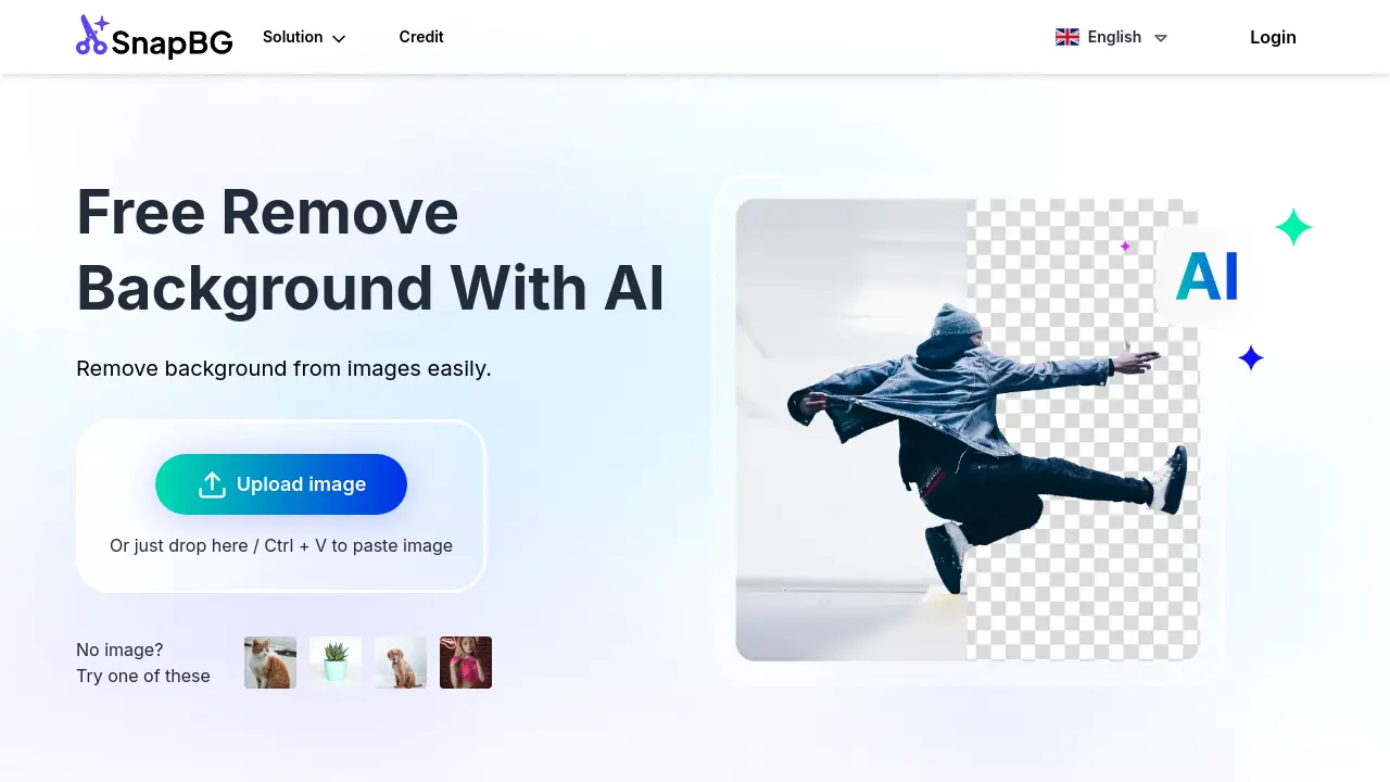 Screenshot of SnapBG.ai