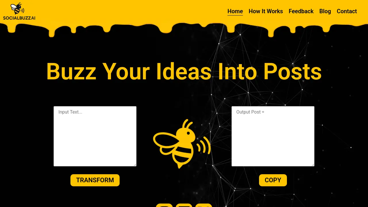 Screenshot of Social Buzz AI