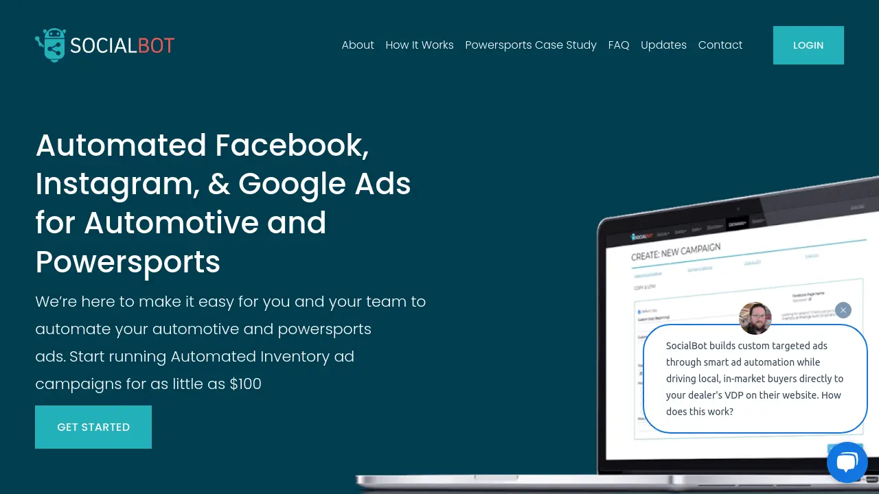 Screenshot of SocialBot