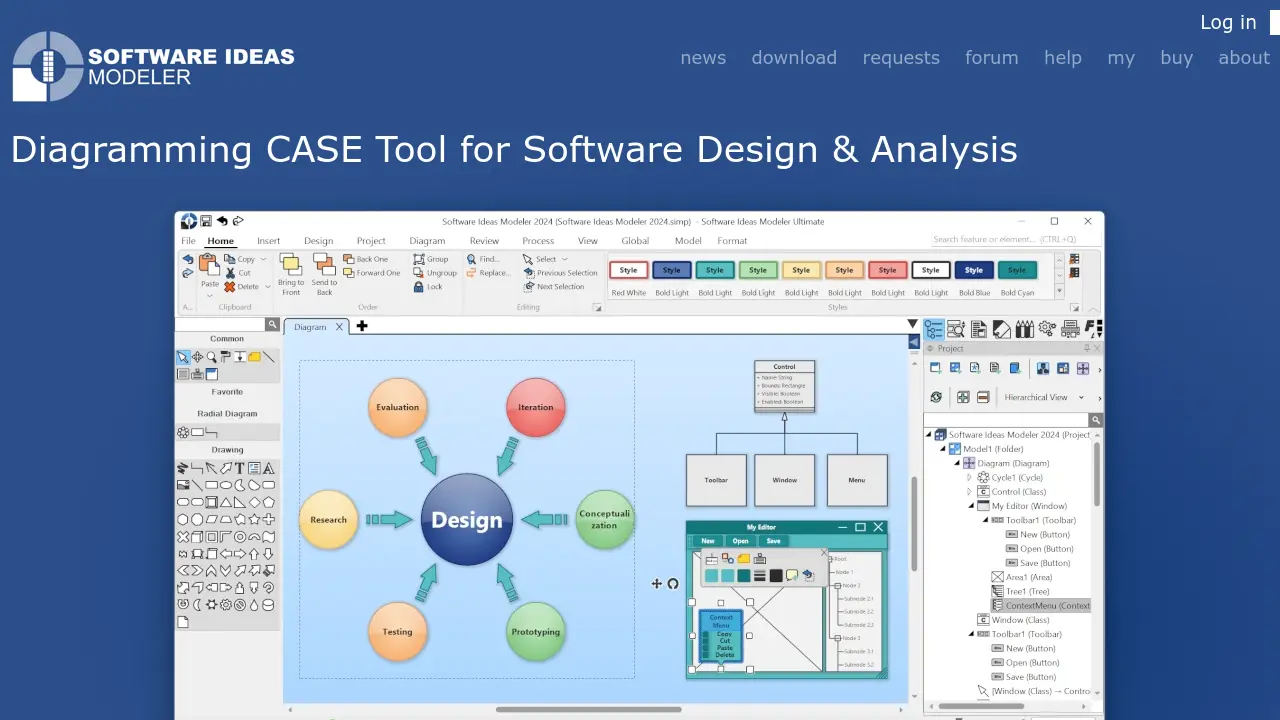 Screenshot of Software Ideas Modeler