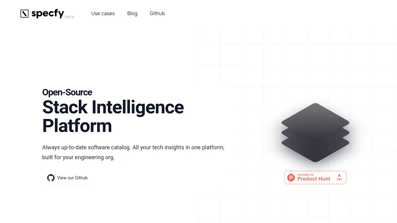 Screenshot of Specfy