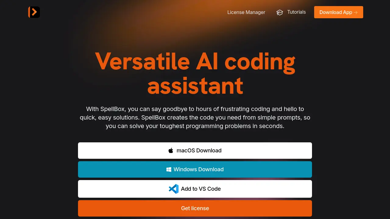 Screenshot of SpellBox