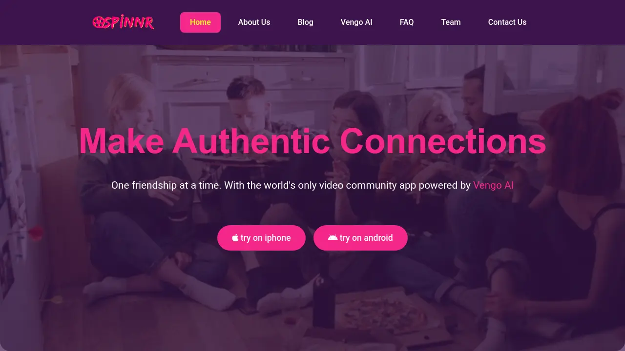 Screenshot of Spinnr