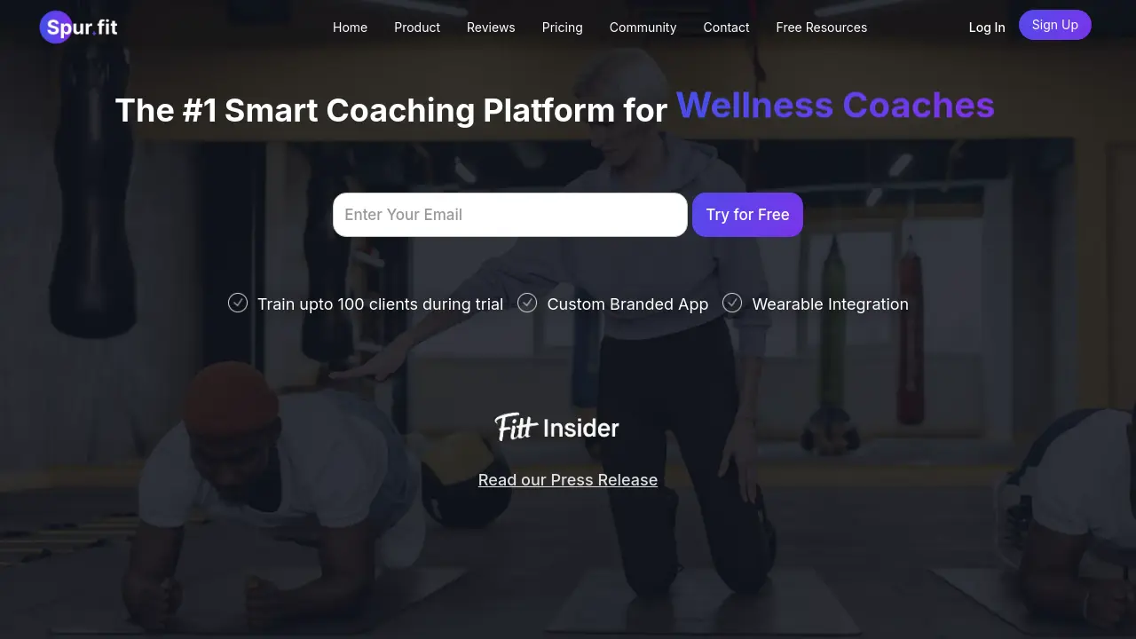 Screenshot of Spur.Fit