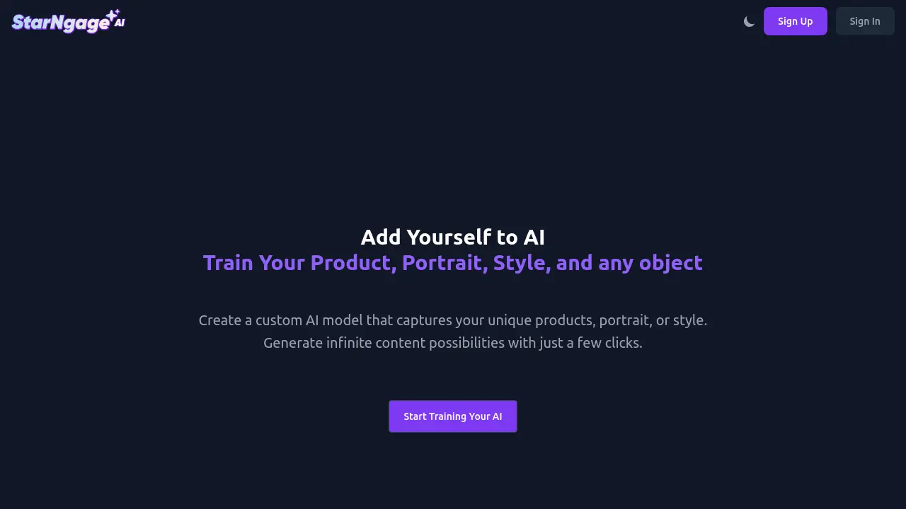 Screenshot of StarNgage AI