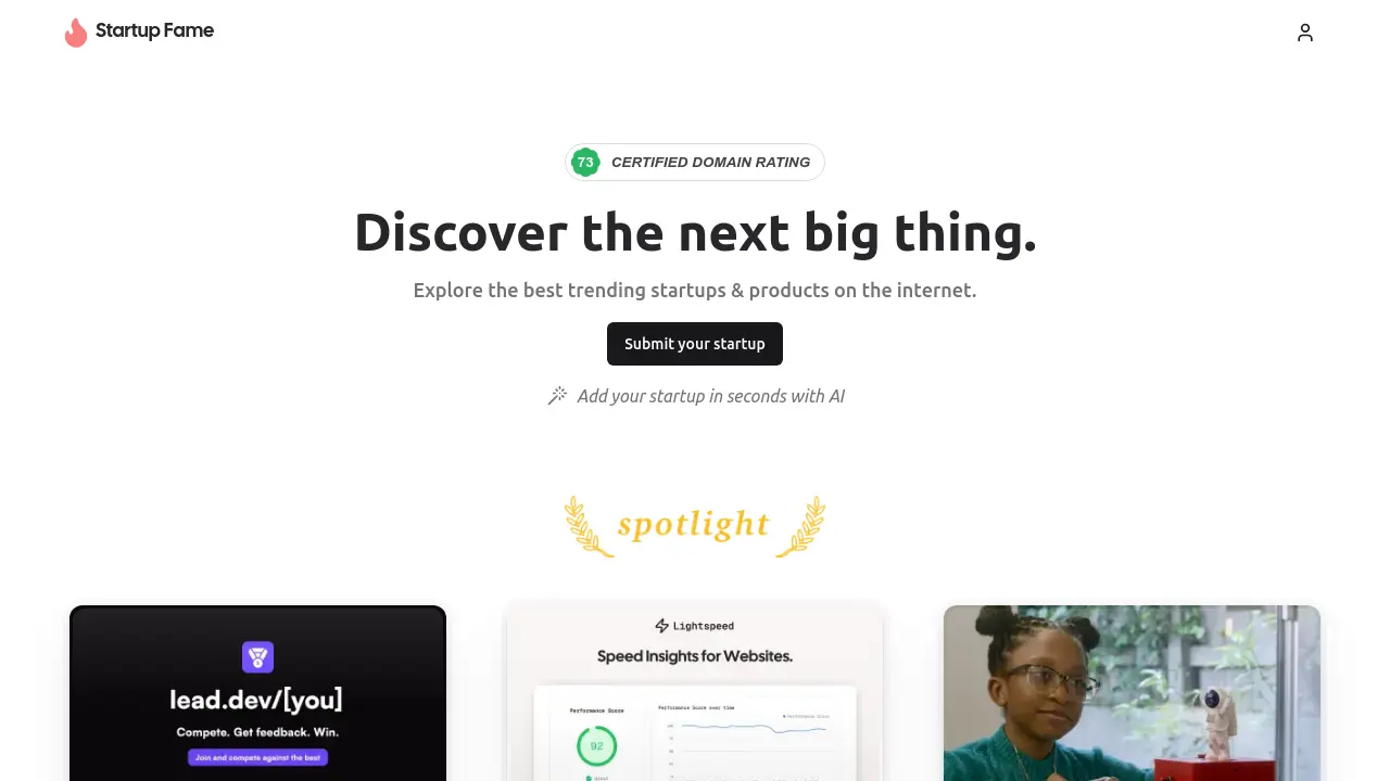 Screenshot of Startup Fame