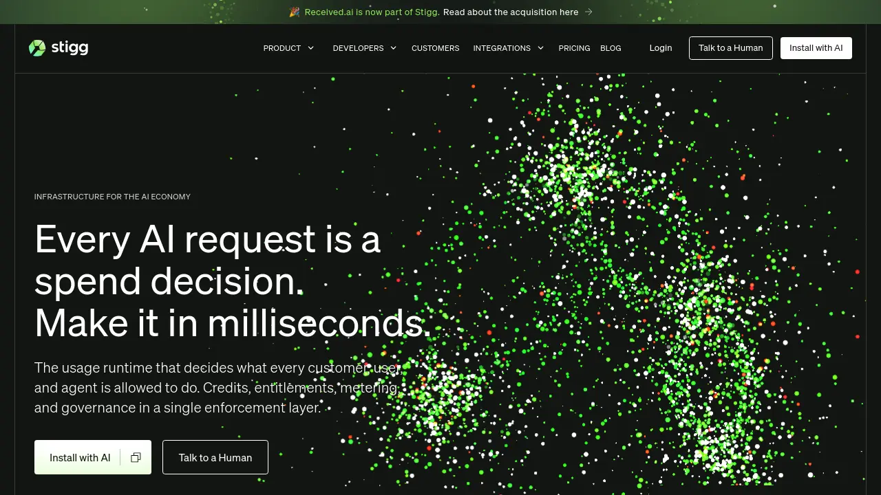 Screenshot of Stigg