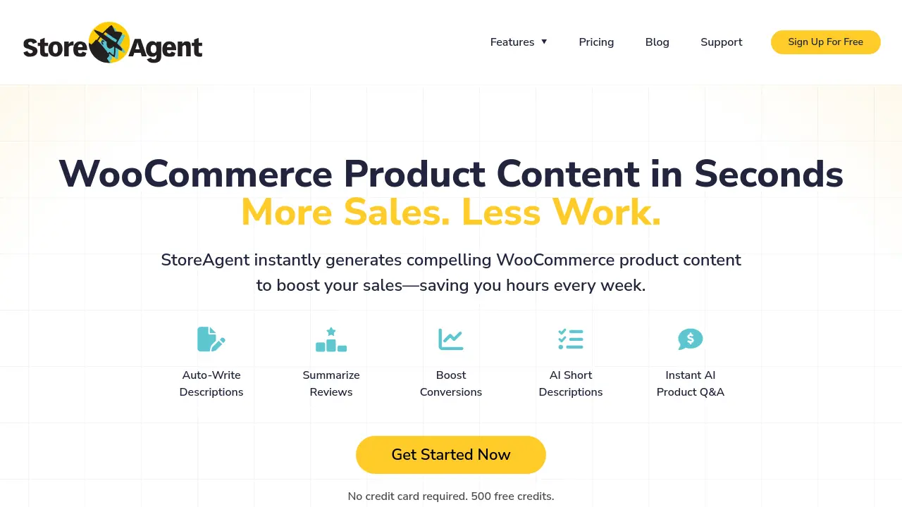 Screenshot of StoreAgent