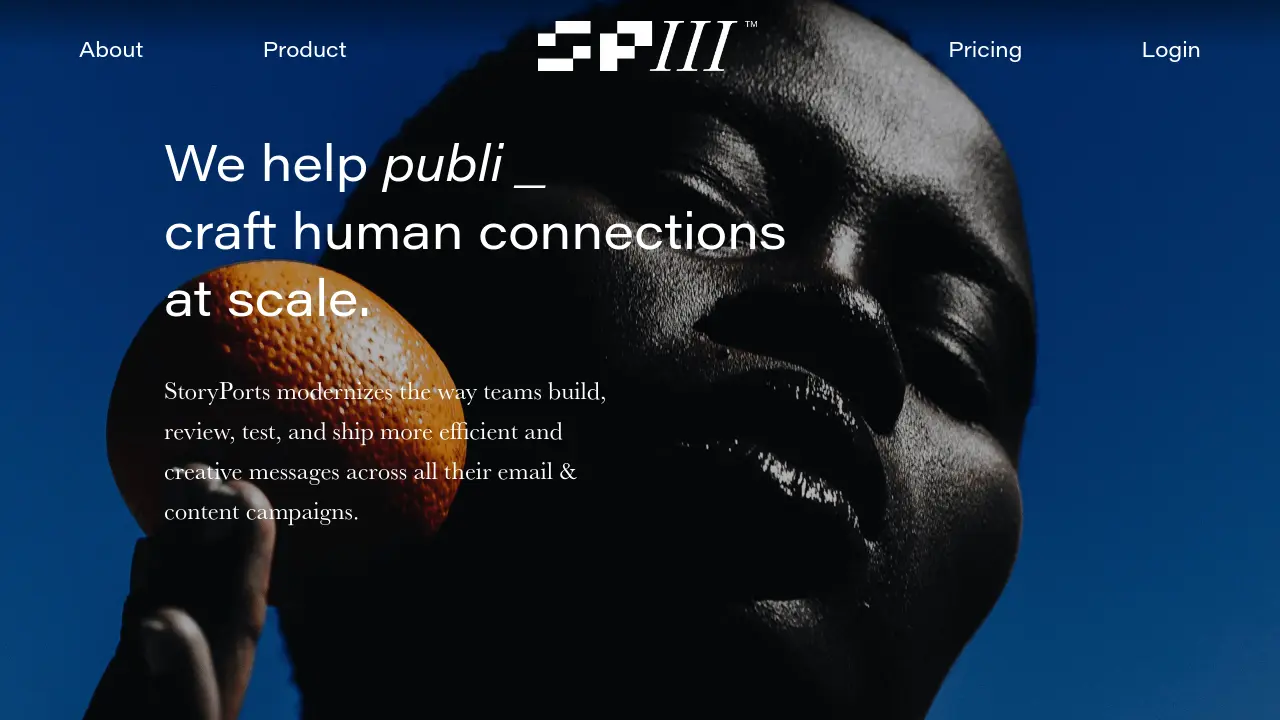 Screenshot of StoryPorts