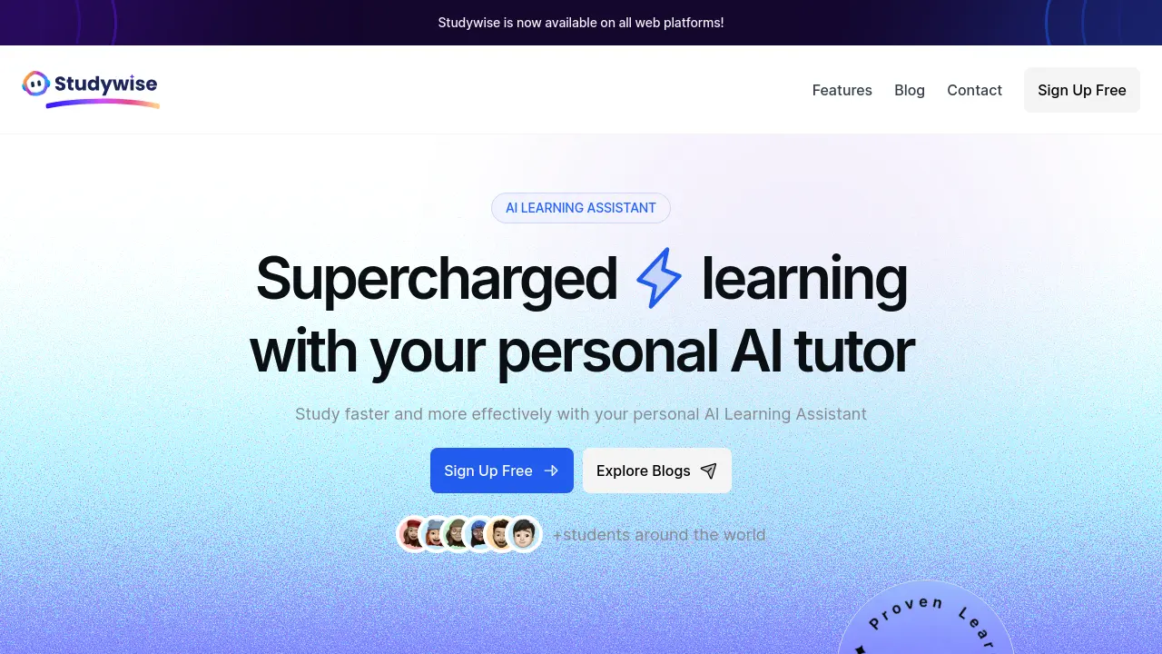 Screenshot of Studywise