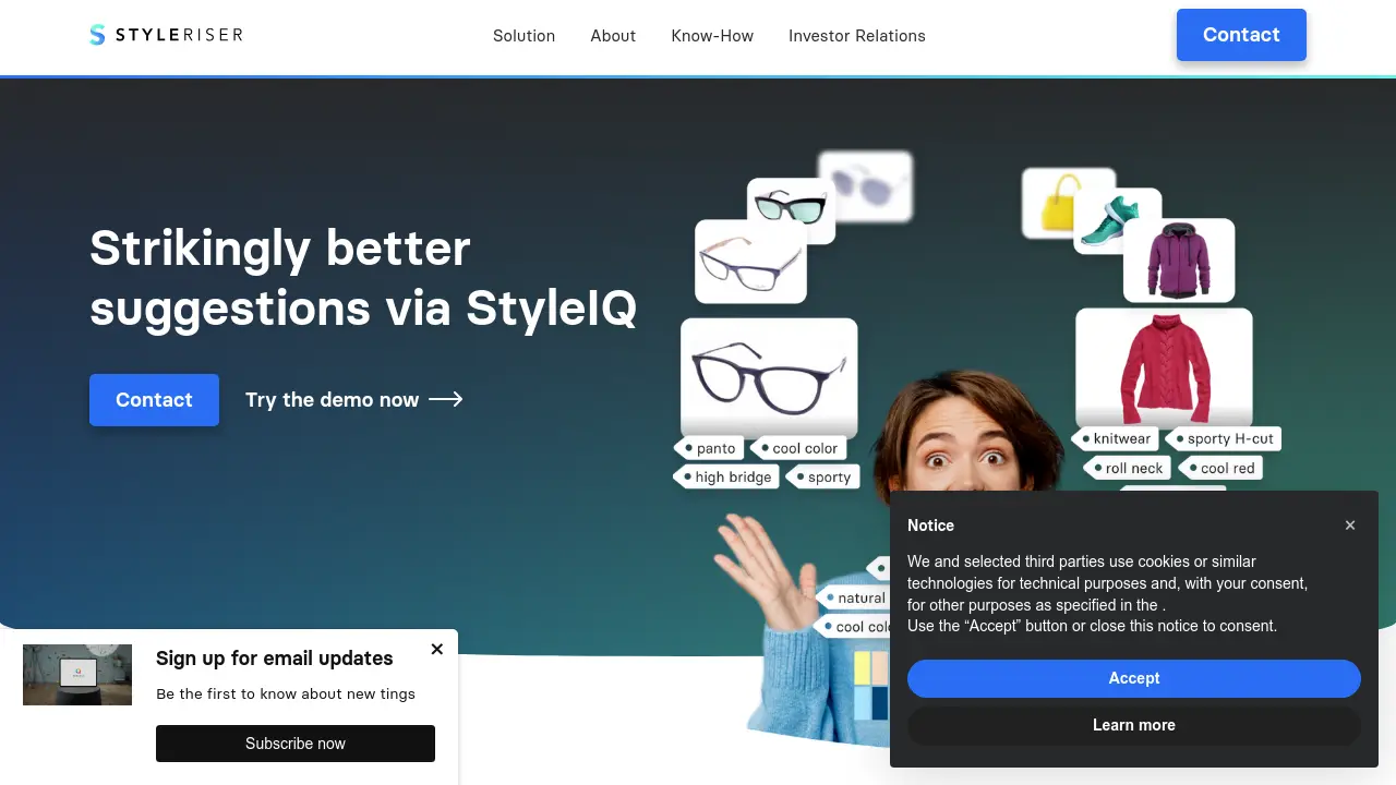 Screenshot of Styleriser