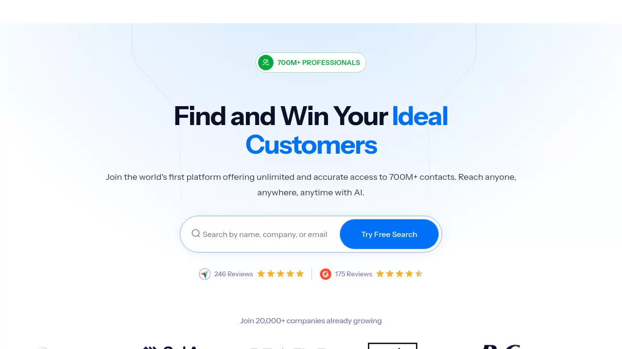 Screenshot of Success.ai