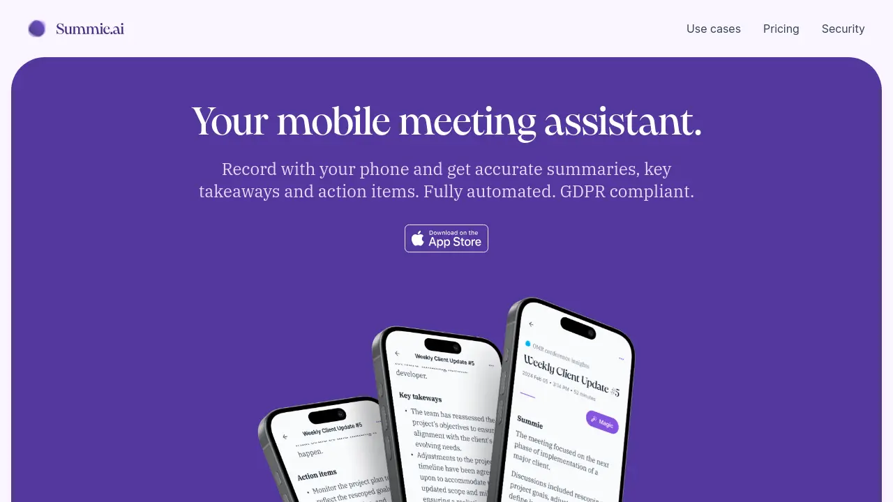 Screenshot of Summie