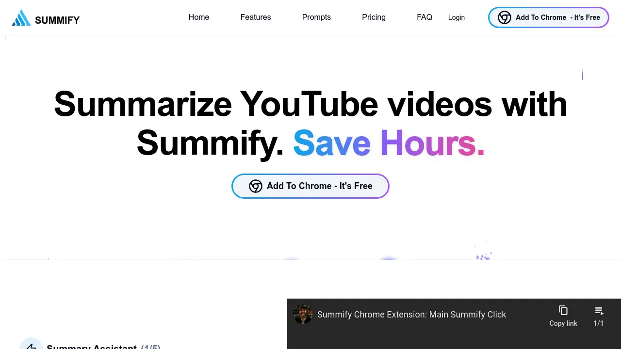 Screenshot of Summify