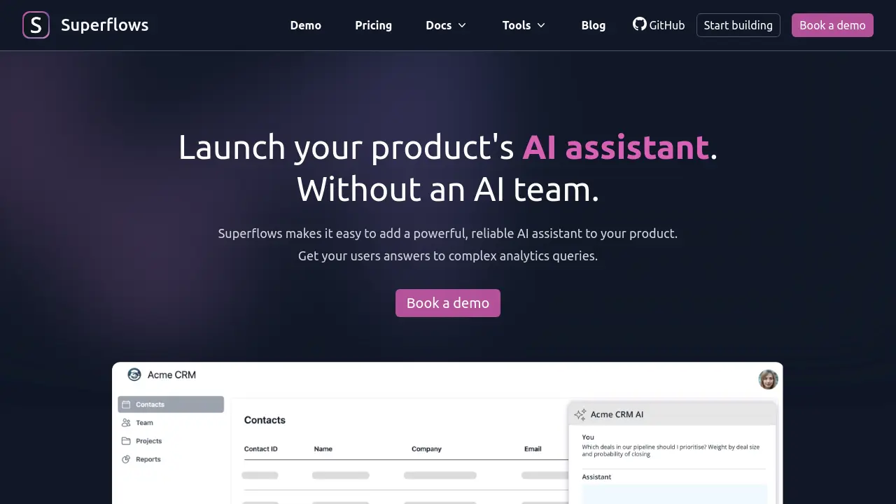 Screenshot of Superflows